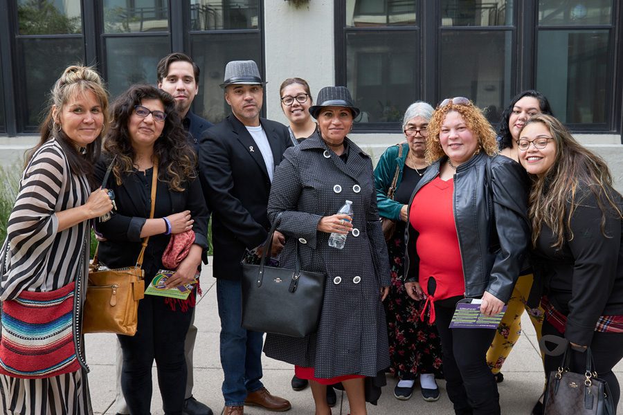Donor family group photo at the Celebration Of Life Greenhouse