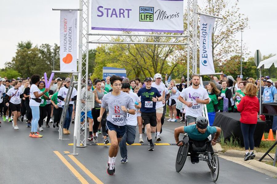 People running the 5K