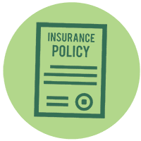 Insurance policy icon
