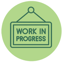 work in progress sign